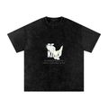 Snow Washed Oversized Cotton T-Shirt
