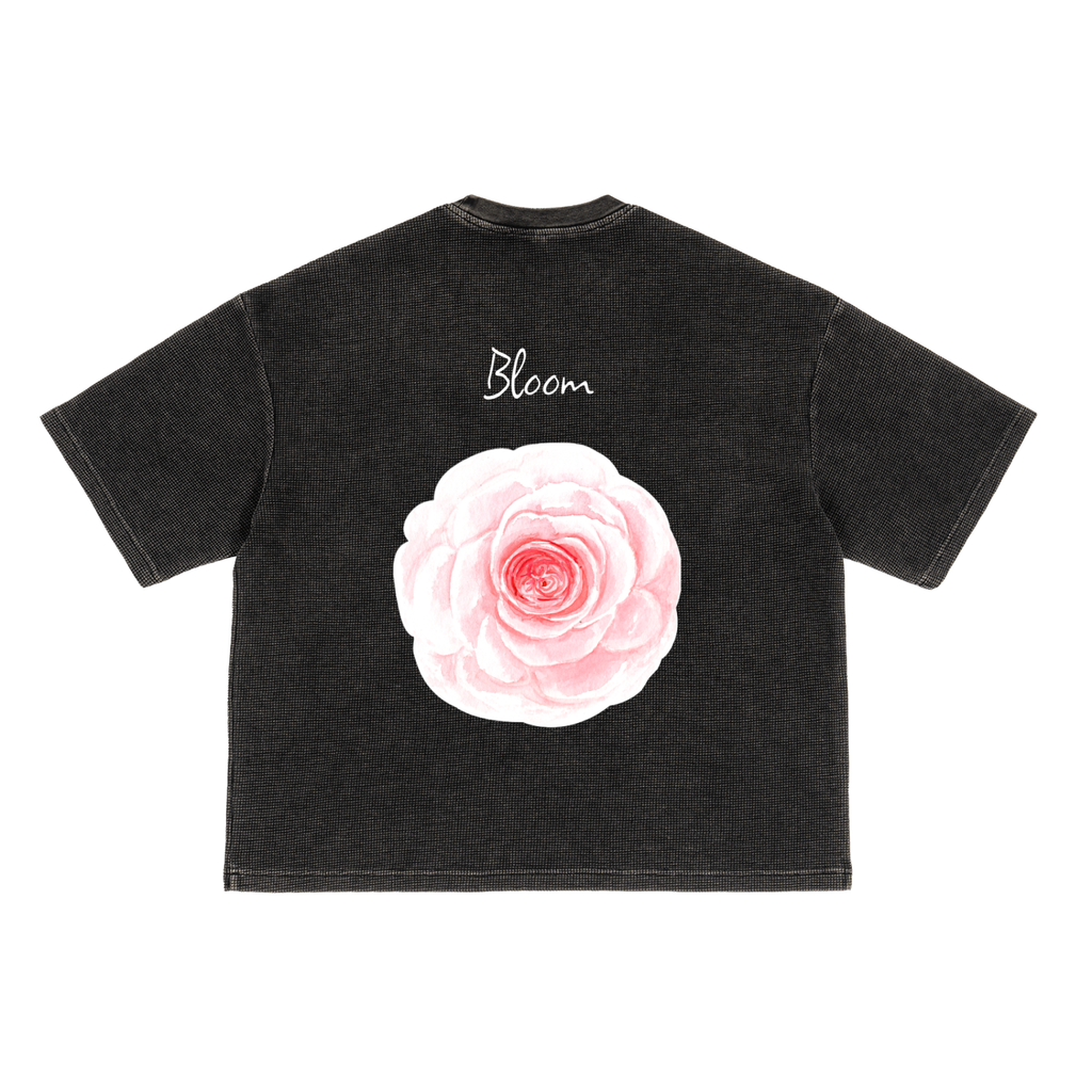Textured Waffle Washed Boxy T-Shirt