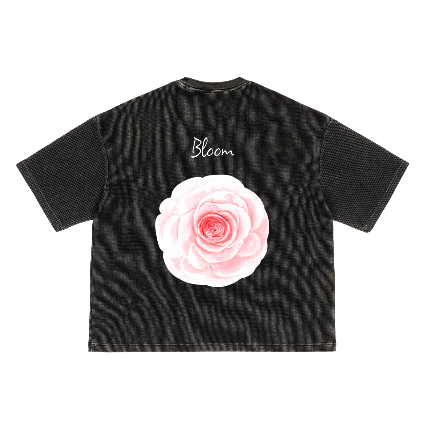 Textured Waffle Washed Boxy T-Shirt