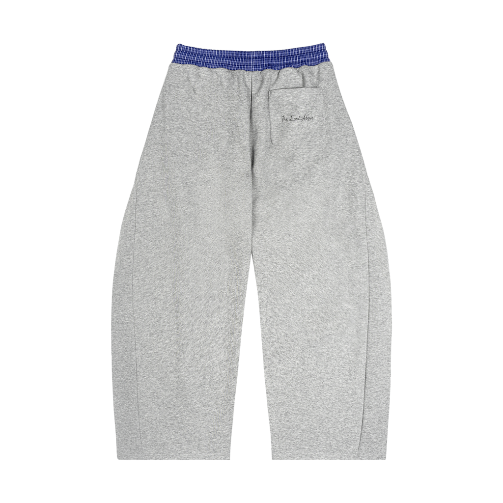 Cross - Plaid Waistband Barrel Sweatpants