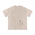 Snow Washed Oversized Cotton T-Shirt
