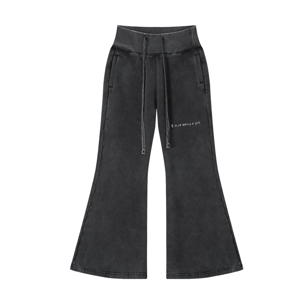 I love being a girl - Flared Fleece Pants